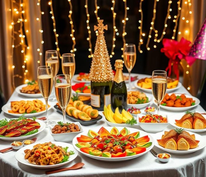 Pomysły na jedzenie na Sylwestra: przekąski, dania i desery
